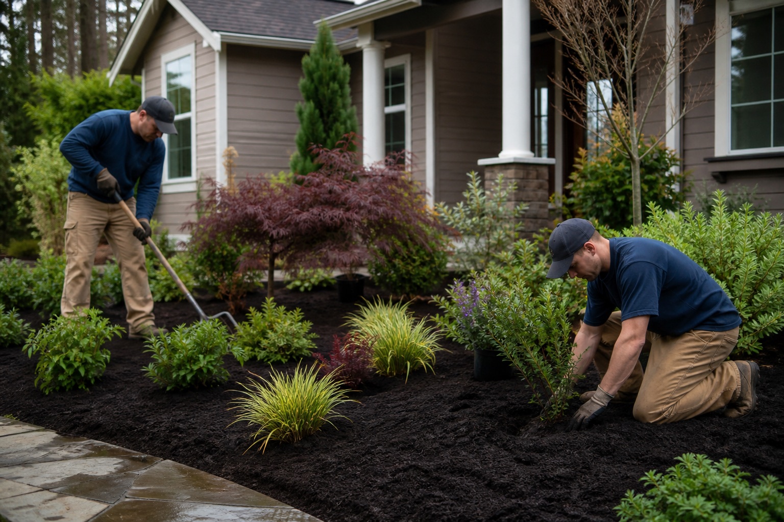 A practical workshop with tools for landscaping, automotive, welding, and property work